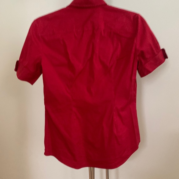 Theory Short Sleeve Solid Button Down - Picture 4 of 4